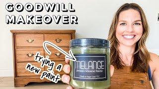 DIY Goodwill Furniture Makeover | Trying Melange Paint