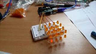 4x4x2 led cube on the arduino multiplexing and charlieplexing