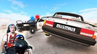 ПОЛИЦЕЙСКАЯ ПОГОНЯ ЗА ВОРОМ - BEAMNG DRIVE + РУЛЬ