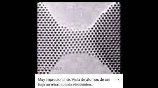 ¿Alguna vez has visto un Átomo? átomos de oro bajo un microscopio electrónico de transmisión.