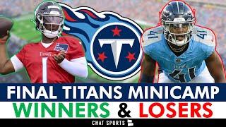FINAL Tennessee Titans Minicamp Winners & Losers Ft. Cam Ward, Jeffery Simmons & Otis Reese