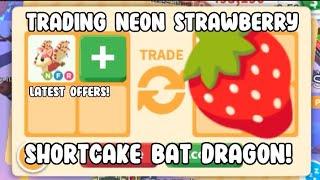 Trading Neon Strawberry Shortcake Bat Dragon in Adopt Me! (Latest offers)(Adopt me trading)