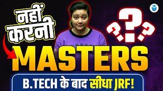 How to do JRF without Master Degree? NET JRF After B.Tech | Aditi Mam