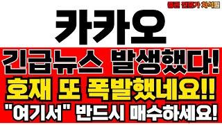 카카오 주가전망, 투자자라면 반드시 봐야 할 영상