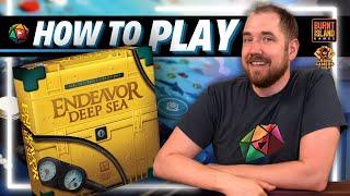 How to Play ENDEAVOR DEEP SEA | Board Game Tutorial | Includes Solo and Cooperative