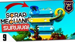 ЗАЛЕЗ НА КРЫШУ СКЛАДА РОБОТОВ #9 Scrap Mechanic Survival