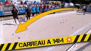 6 incredible shots in pétanque between 9m80 and 14m 