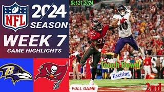 Baltimore Ravens Vs Tampa Bay Buccaneers [ WEEK 7 ]  FULL GAME 2nd | Oct 21,2024 | NFL Today