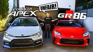 Toyota GR86 vs Corolla Apex Edition: Unfair Comparison