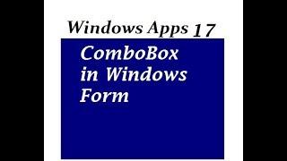 C# ComboBox in Windows Form