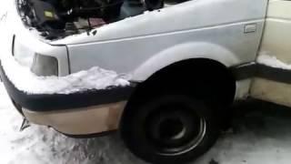 ПАССАТ В3 ЗАВОДИМ ДВИЖОК ЗА КОЛЕСО!!!