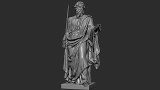 Zbrush 2018 - Sculpting Saint Paul St. Peter Basilica - Timelapse