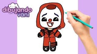 How to draw criminal red clown from free fire kawaii