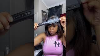 Kinky Straight Bob Wig#worldnewhair #hairstyle #hair #wiginstall #wigtutorial #wigs #bob #shorts
