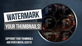 How To Watermark and Protect Your Thumbnails For Free - Photopea