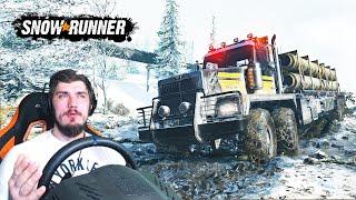 SnowRunner - ПРОХОЖДЕНИЕ  (SpinTires, MudRunner) SnowRunner ОБЗОР + РУЛЬ