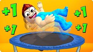 ТРАМПЛИН ПОДКИДЫВАЕТ МЕНЯ ВЫШЕ С КАЖДОЙ СЕКУНДОЙ В РОБЛОКС! ШЕДИ ROBLOX Trampoline Battle Simulator