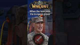When the tank joins the dungeon group #worldofwarcraft #warcraft #wowclassic #classicwow #shorts