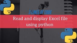 Read And Display Excel File Using Python