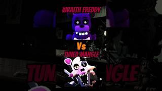 Wraith freddy Vs Tuned Mangle in fntf #roblox #fnaf #fntd #shorts