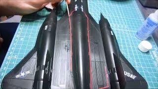 Italeri 1:72 SR-71 Blackbird plamo build 4