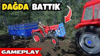 DEDE YADİGARI DAĞ YOLUNDA BATTI | FARMİNG SİMULATOR 22 TÜRKÇE GAMEPLAY