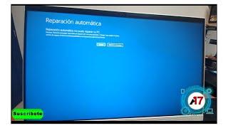 mi computadora se queda en reparacion automatica / prueba todas las opciones aqui te enseño, parte 1