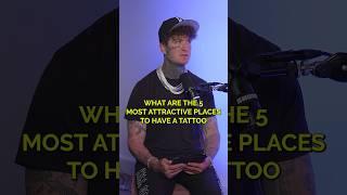 GUESS THE TOP 5 MOST ATTRACTIVE PLACES TO HAVE A TATTOO‼️ #list #top10 #top5 #tattoo