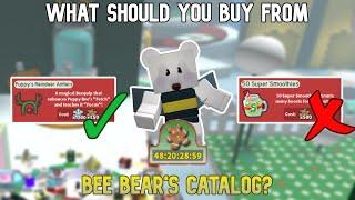 What Should You Buy From Bee Bear's Catalog? *SAVE YOUR MATERIALS* Bee Swarm Simulator