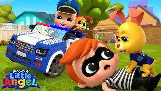 LIVE! Rescue Time!  Police Car, Fire Truck, and Ambulance! | Little Angel Nursery Rhymes