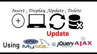 Update Data Using Jquery Ajax PHP And Mysql