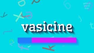 How to say "vasicine"! (High Quality Voices)