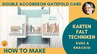 Wie gehts? Kurz & Knackig Double Accordion Gatefold Card basteln Stampin' Up Anleitung DIY Tutorial