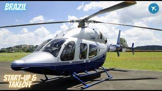 Bell 429 Helicopter Engine Startup and Takeoff