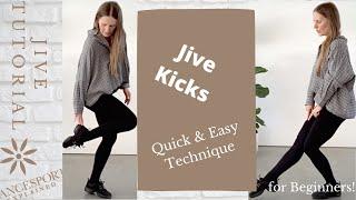 Jive Kicks Technique ||| Basic Jive Kicks || Jive Tutorial