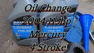 2004 Mercury 115 Hp Oil Change