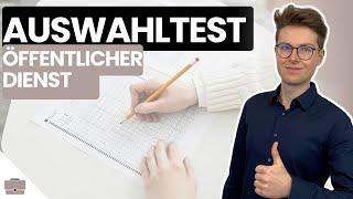 Auswahltest Öffentlicher Dienst | Wir üben Testfragen! | Einfach erklärt von Plakos