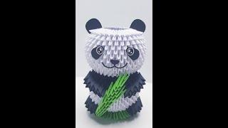 3D origami Tutorial: Panda