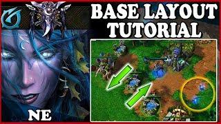 Grubby | Warcraft 3 TFT | 1.30 | NIGHT ELF Base Layout TUTORIAL