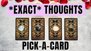 His *SECRET* THOUGHTS + FEELINGS Right Now ️ (INSANELY ACCURATE ) Pick a Card Love Tarot Reading