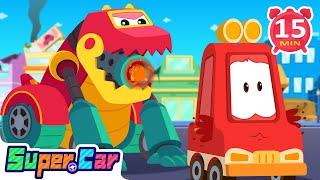 Dinosaur Armored Car & More Super Car Cartoons | Rescue Cars & Vehicle Cartoon | Cars World
