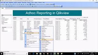 Adhoc Reporting in Qlikview # Part 34