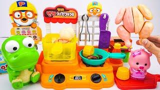[Toy ASMR] Pororo Half & Half Fried Chicken Shop ASMR  Satisfying With Unboxing  No talking