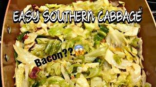 EASY SOUTHERN CABBAGE RECIPE | COOK WITH ME | SOUL FOOD | ASMR