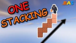 How to ONE STACK in Minecraft | BAS (Staircase Bridging)