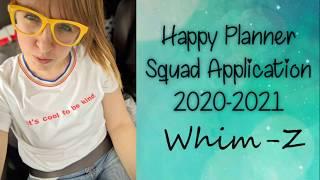 2020-2021 Happy Planner Squad Application