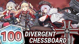 Divergent Chessboard Construction - 100 Cubes: Azur Lane