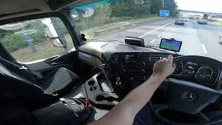 HGV POV DRIVING MERCEDES-BENZ ACTROS 2532 ENGLAND UK