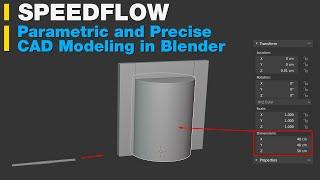 Parametric and Precise CAD Modeling in Blender