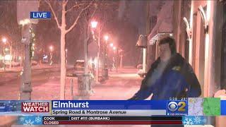 Snowy Conditions In Elmhurst